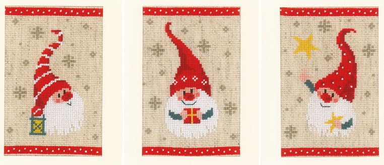 Christmas Gnomes Greeting Cards (set of 3)