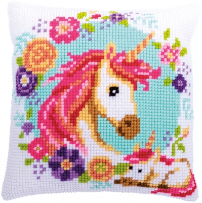 click here to view larger image of Mother and Baby Unicorn (counted canvas kit)