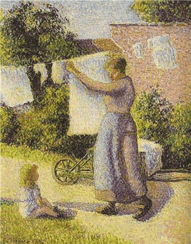 click here to view larger image of Woman Hanging Up the Washing (chart)