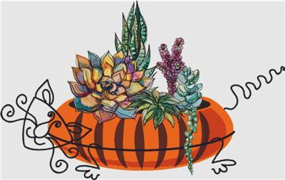 click here to view larger image of Succulents In A Cat Pot (chart)