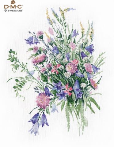 click here to view larger image of Summer Bouquet (counted cross stitch kit)