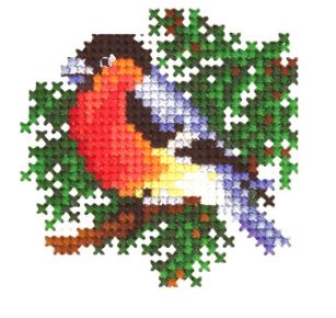 click here to view larger image of Christmas Toys Bullfinch (counted cross stitch kit)