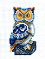 click here to view larger image of Figurines - Owl (counted cross stitch kit)