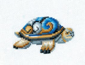 click here to view larger image of Figurines - Turtle (counted cross stitch kit)