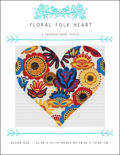 Floral Folk Heart