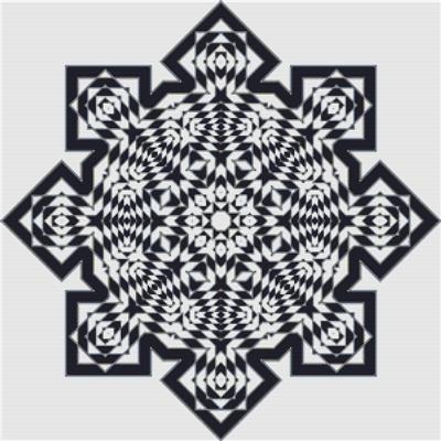 Geometric Mandala- X Squared Cross Stitch	