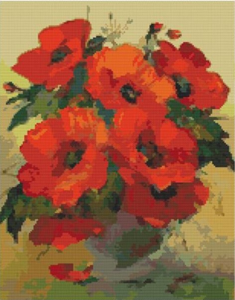 Poppies in a Vase (William Jabez Muckley)
