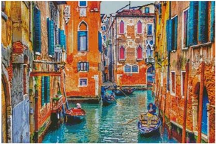 Colourful Venice Street (Tom Podmore)
