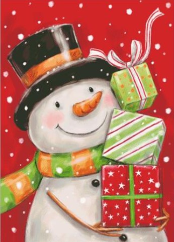 Snowman With Presents 2