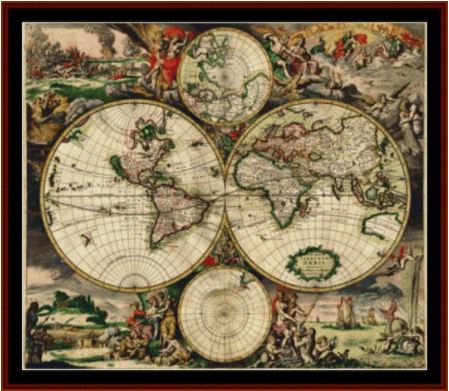 17th Century World Map