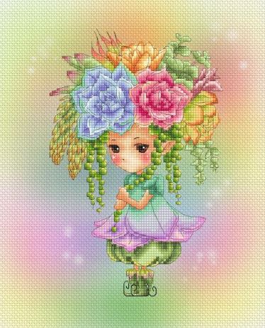 click here to view larger image of Succulents Sprite - (Mitzi Sato-Wiuff) (chart)