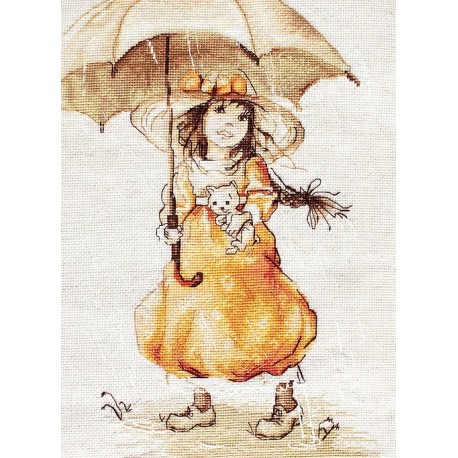 click here to view larger image of Umbrella (counted cross stitch kit)