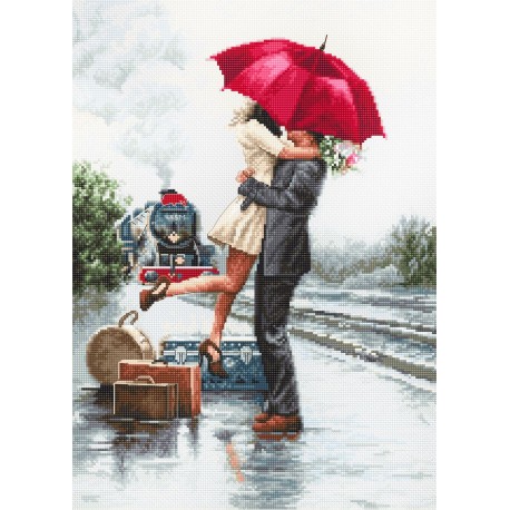 Couple on Train Station