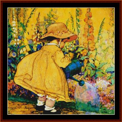 Watering the Flowers - Jesse Willcox Smith