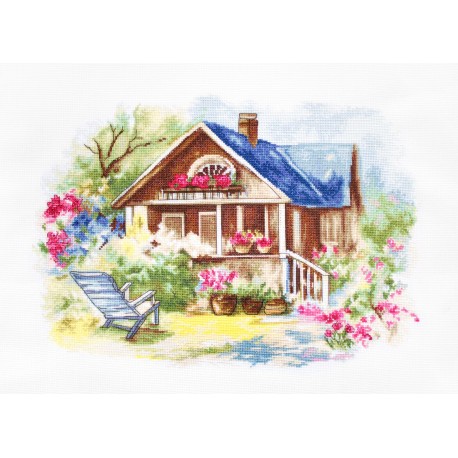 click here to view larger image of Outdoor Veranda (counted cross stitch kit)