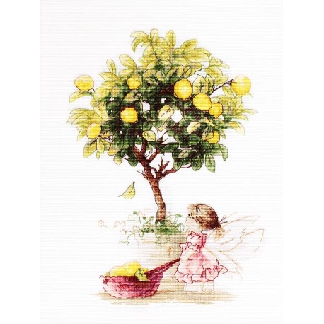 click here to view larger image of Lemons (counted cross stitch kit)
