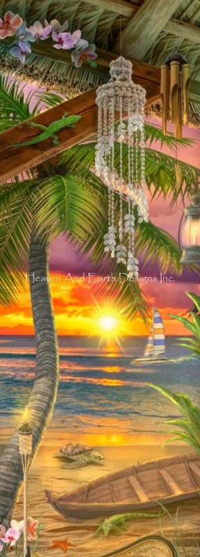 Storykeep Tiki Beach Sunset - Aimee Stewart