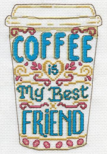 click here to view larger image of Coffee (counted cross stitch kit)