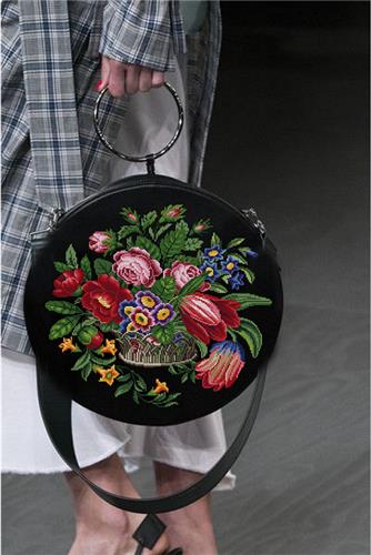 Antique Floral Basket