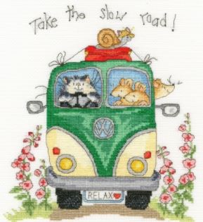 click here to view larger image of Take The Slow Road (Margaret Sherry) (counted cross stitch kit)