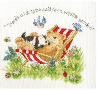 click here to view larger image of Wildlife Garden (Margaret Sherry) (counted cross stitch kit)
