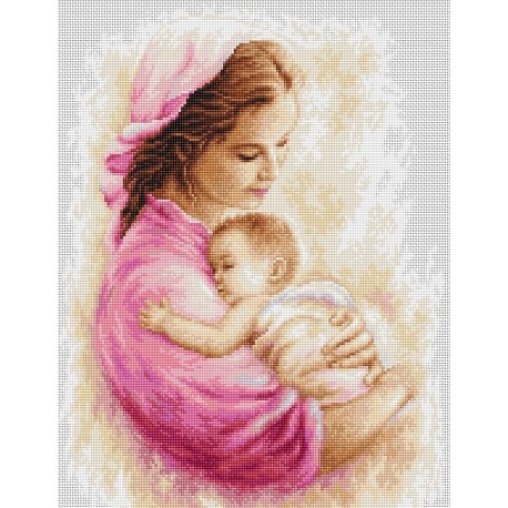 click here to view larger image of Mother and Child (counted cross stitch kit)