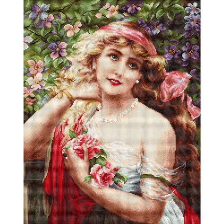 Young Lady with Roses