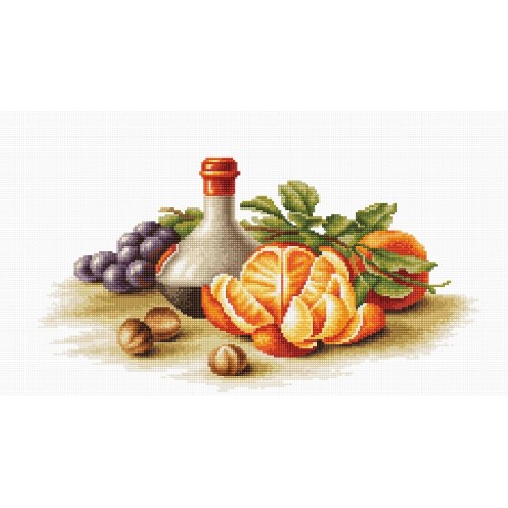 click here to view larger image of Still Life with Oranges (counted cross stitch kit)