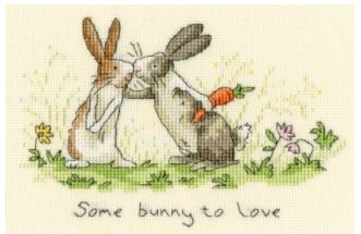 click here to view larger image of Some Bunny To Love (Anita Jerman) (counted cross stitch kit)