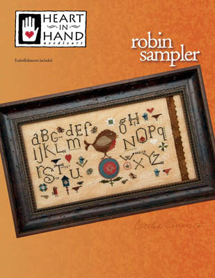 click here to view larger image of Robin Sampler (w/embellishments) (chart)