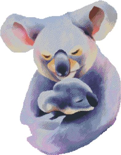 Koala Hug in Watercolor