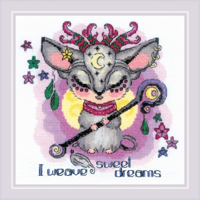 click here to view larger image of Good Souls - Moon (counted cross stitch kit)