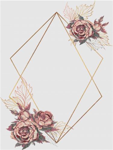 click here to view larger image of Geometric Flower Frame (chart)