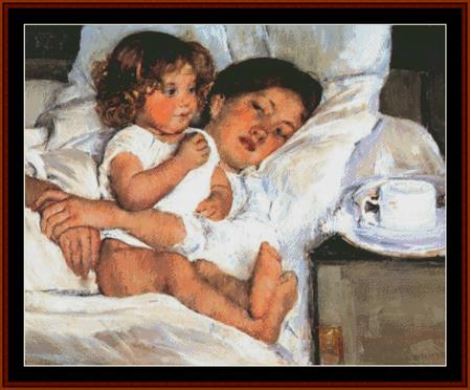 Breakfast in Bed 1897 - Cassatt