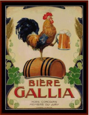 Biere Gallia - Vintage Poster