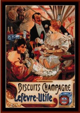 Biscuits Champagne 1896 - Mucha