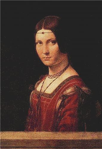 click here to view larger image of Portrait of an Unknown Woman (chart)