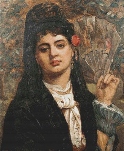 click here to view larger image of Portrait of a Spanish Woman (chart)