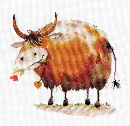 click here to view larger image of Symbol of the Year - Bull 1 (counted cross stitch kit)
