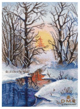 click here to view larger image of Winter Stream (counted cross stitch kit)