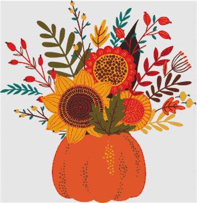 click here to view larger image of Autumn Pumpkin Bouquet (chart)