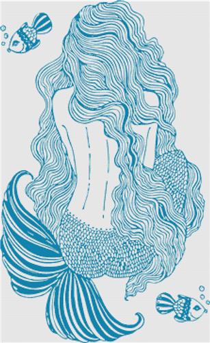 click here to view larger image of Beautiful Mermaid - Bright Turquoise (chart)