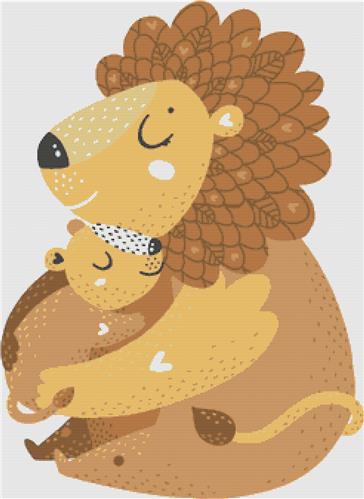 click here to view larger image of Lion Hug (chart)