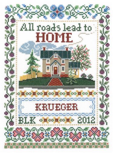 click here to view larger image of Road to Home - Sandra Cozzolino (counted cross stitch kit)
