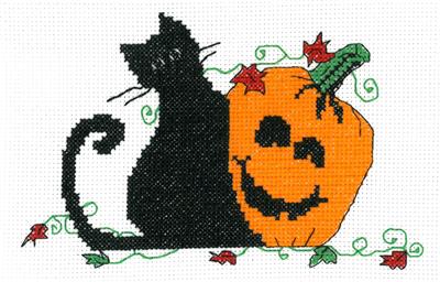 click here to view larger image of Pumpkin Pals (counted cross stitch kit)