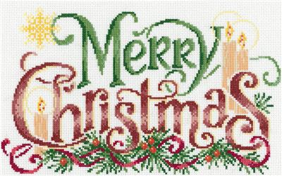 click here to view larger image of Elegant Christmas Greeting - Ursula Michael (counted cross stitch kit)