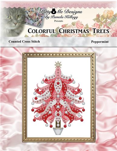 Colorful Christmas Trees Peppermint