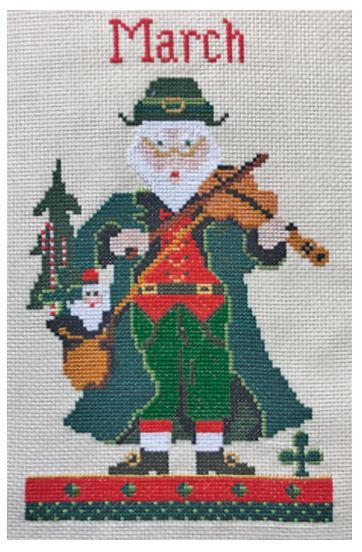 click here to view larger image of March Santa - Kit (counted cross stitch kit)