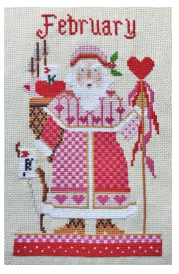 click here to view larger image of February Santa - Kit (counted cross stitch kit)