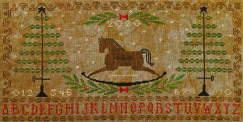 click here to view larger image of Rocking Horse Holiday Sampler (chart)